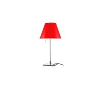 Costanzina Lampe à Poser Aluminium M. Abat-jour Rouge