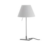 Costanzina Lampe à Poser Aluminium M. Mistic Abat-jour Blanc