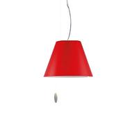 Costanzina Suspension Blanc M. Abat-jour Rouge