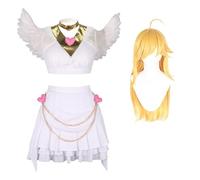 Costemu Chaussettes Cosplay Personnage Anime Performance Vêtements Halloween Panty Cosplay Party Dress-Up Personnage Costemu+Wig