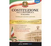 COSTITUZIONE DELLA REPUBBLICA ITALIANA: Edizione commentata, aggiornata e spiegata in modo semplice. Per esami, università e concorsi pubblici | Include eBook e MATERIALI EXTRA