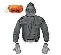 Costume, 1 ensemble de pêche à des gants, vêtements en mailles respirants résistants, tissu micro-mail