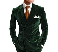 Costume 2 pièces en velours pour homme - Double boutonnage - Blazer en velours