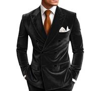 Costume 2 pièces en velours pour homme - Double boutonnage - Blazer en velours