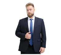 Costume 2 Pièces Pour Homme, Costumes Homme De Grande Taille, Ensemble Veste Et Pantalon De Mariage Classique À 2 Boutons De Couleur Unie(Navy,9XL)