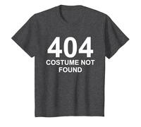 Costume 404 introuvable - Costume d'halloween Simple T-Shirt, Enfant, Chiné Foncé, 12 Ans