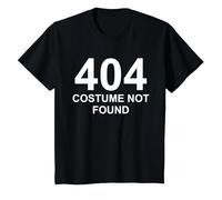 Costume 404 introuvable - Costume d'halloween Simple T-Shirt, Enfant, Noir, 12 Ans