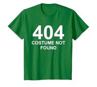 Costume 404 introuvable - Costume d'halloween Simple T-Shirt, Enfant, Vert Kelly, 12 Ans