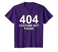 Costume 404 introuvable - Costume d'halloween Simple T-Shirt, Enfant, Violet, 6 Ans