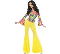 Costume 70's Groovy Babe - Multicolores - S multicolore G