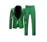 Costume à paillettes pour homme 2 pièces confortable et respirant pour affaires, danse sociale, fête, blazer, a, M