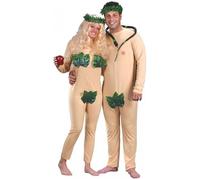 Costume Adam et Eve partenaires - Horror-Shop.com - Taille M/L - Couleur chair