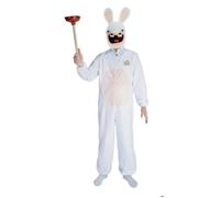 Costume adolescent - PTIT CLOWN - PTIT CLOWN - Licence Lapins Crétins - 14/16 ans (140-160 cm) - Combinaison et masque 14-16 ans