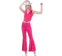 Costume adulte cowgirl rose taille S