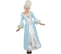 Costume adulte femme en taille L-XL: Robe Marquise (x1) REF/60465 bleu et blanc G