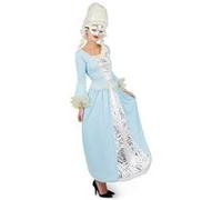 Costume adulte femme en taille S-M: Robe Marquise (x1) REF/60464 bleu et blanc G
