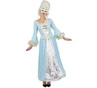 Costume adulte femme - PTIT CLOWN - Robe Marquise - Bleu et Blanc - Taille S-M S/M