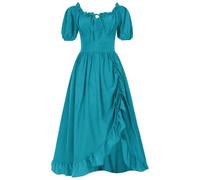 Costume Adulte Femme Robe Rouge Demon Deguisement Halloween Vetement Princesse Citrouille Dame Sexy Sorcière Adolescente Jupe Malefique Déguisement Halloween Femme Zombie M