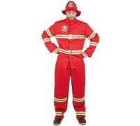 Costume adulte Homme en pompier rouge taille L-XL (x1) REF/21099 rouge G