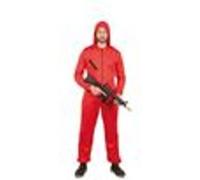 Fiestas Guirca – Costume prisonnier juvénile (14-16 ans) – Cagoule et combinaison – Rouge