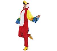Boland Costume adulte perroquet – combinaison à capuche en peluche, fermeture éclair