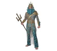 Costume Adulte Poseidon/Neptune, Dieu De La Mer