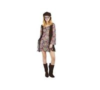 Costume adulte pour femme Hippie/Année 60 en taille L/XL REF/66419 - Marque ptit clown multicolore G