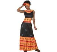 Atosa Déguisement femme africaine Multicolore XS-S Enfants