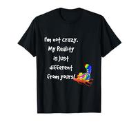 Costume Alice au pays des merveilles avec citation de chat du Cheshire I'm not crazy T-Shirt