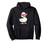 Costume amusant de canard avec lunettes de soleil en forme de cœur pour garçons et filles Sweat à Capuche
