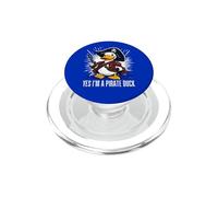 Costume Amusant de Canard Pirate Yes I Am Hat Épée Crossbones PopSockets PopGrip pour MagSafe