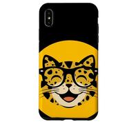 Costume Amusant de Chat à Pois avec Lunettes pour garçons et Filles Coque pour iPhone XS Max