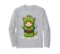 Costume Amusant de Chat Wasabi Sushi Anime Cosplay Manche Longue