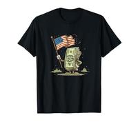 Costume Amusant de Dessin animé avec Drapeau américain T-Shirt