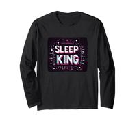 Costume Amusant de Devise Sleep King pour garçons et Filles Manche Longue