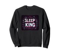 Costume Amusant de Devise Sleep King pour garçons et Filles Sweatshirt