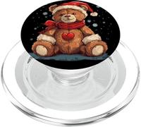 Costume Amusant de Flocons de Neige avec Ours en Peluche PopSockets PopGrip pour MagSafe