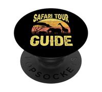 Costume Amusant de Guide Touristique Safari - Animaux PopSockets PopGrip Adhésif