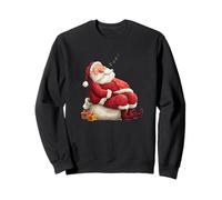Costume Amusant de Père Noël endormi mais venant pour Noël Sweatshirt