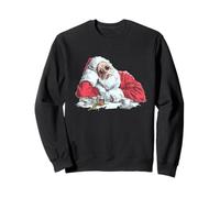Costume Amusant de Père Noël Gueule de Bois pour Homme et Femme Sweatshirt
