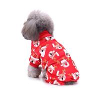 Costume amusant de Père Noël pour animal de compagnie - Robe de cosplay - Vêtements de Noël pour chiots - Halloween - Accessoires photo pour chien - Costume de cosplay - Pyjama Halloween pour femme