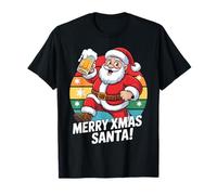 Costume Amusant de Père Noël pour Boire de la bière T-Shirt