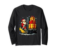 Costume Amusant de Père Noël pour Chariot élévateur de Noël Manche Longue