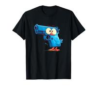 Costume Amusant de Pistolet Bleu pour Les Amateurs d'armes à feu et d'oiseaux T-Shirt