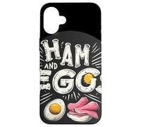 Costume Amusant pour Les Amateurs de Jambon et d'œufs Coque pour iPhone 16 Plus