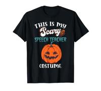 Costume Amusant pour Professeur de Discours avec Inscription This is My Scary Speech T-Shirt