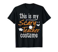 Costume Amusant pour Professeur d'halloween avec Inscription « This is My Scary Teacher » T-Shirt
