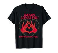 Costume amusant Satan Loves You For Who You Are T-Shirt
