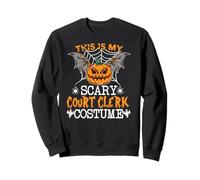 Costume Amusant « This is My Scary Court Clerk » pour fête d'halloween Sweatshirt