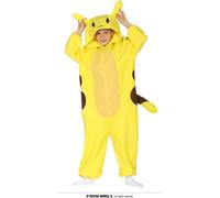 Costume Animaux Aventure Créature Jaune Capuche Avec Queue Pour Carnaval Cosplay Amusant Monde Animal Inspiré Jeu Vidéo Hoodie Combinaison Enfants, Taille : 110/116 Couleur : Jaune